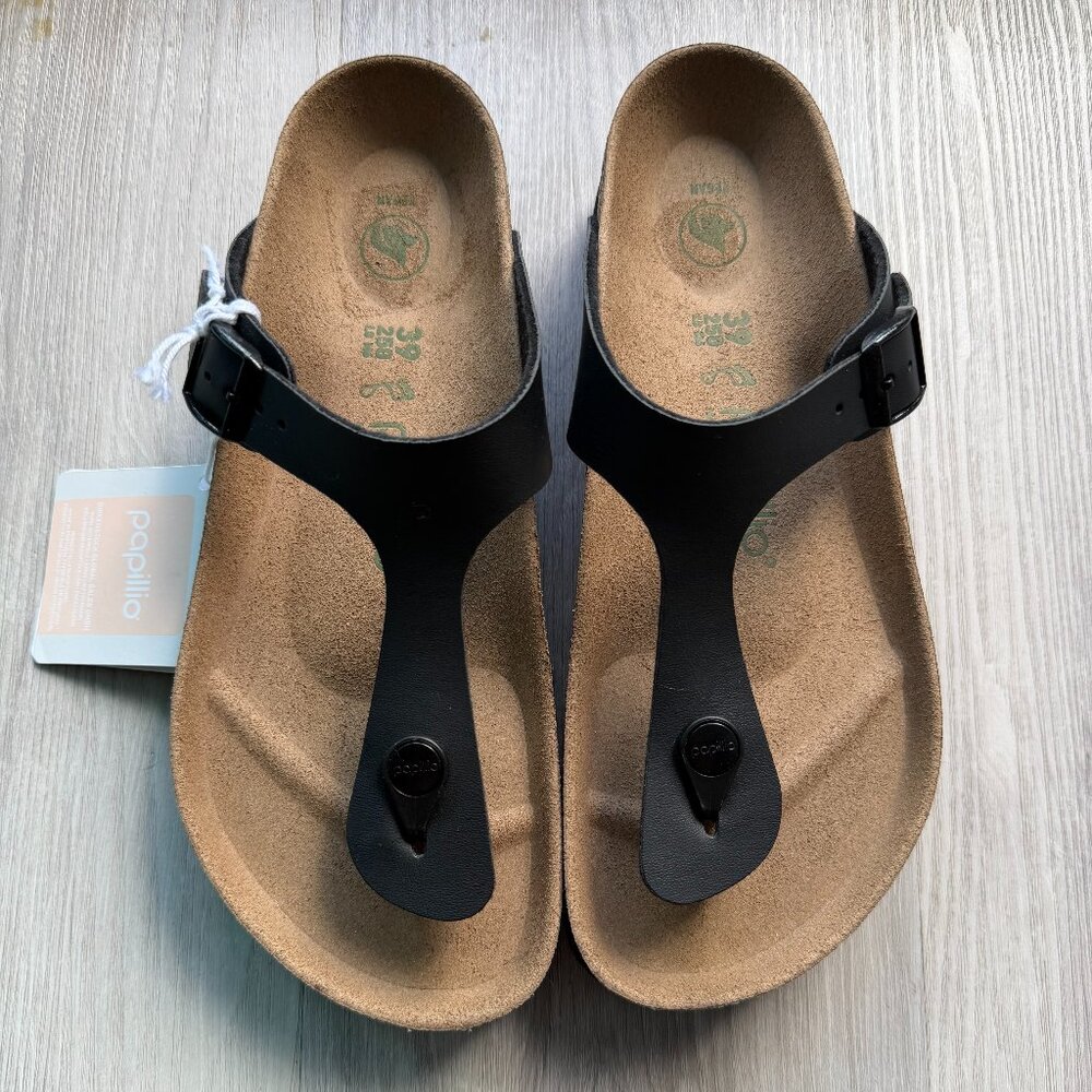 NEW NWT Birkenstock - Papillio Gizeh Platform Vegan Black - 2 Sizes Available - Picture 2 of 16